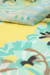 Foulard fin avec imprimé jaune et vert de Liberty Island pour Femmes