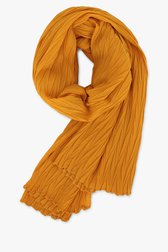 Foulard fin ocre à plis de Liberty Island pour Femmes