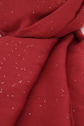 Foulard fin rouge avec paillettes de Liberty Island pour Femmes