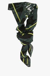 Foulard kaki imprimé en beige et jaune de Opus pour Femmes