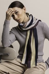 Photo supplémentaire 5 de Foulard rayé multicolore de LŌVING pour Femmes