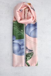 Le devant de Foulard rose à imprimé floral de Modeno pour Femmes