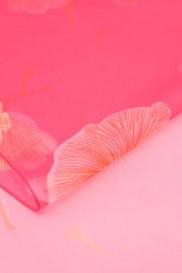 Foulard rose avec impression de feuilles fines de Liberty Island pour Femmes