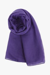 Foulard uni bleu-mauve de Liberty Island pour Femmes