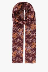 Foulard violet foncé à imprimé floral fin de Liberty Island pour Femmes