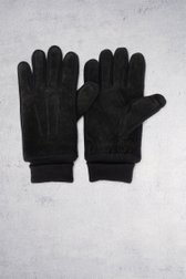 Photo produit 3 de Gants noirs avec accent d'aspect daim de Liberty Island pour Hommes