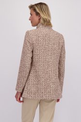 Achterkant van Gebreide mantel door Claude Arielle voor Dames