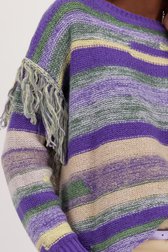 Gebreide trui met colour blocking van Louise voor Dames