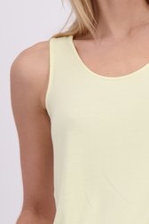 Detail van Geel basic topje door Liberty Island voor Dames