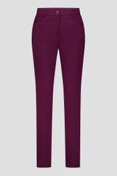 Productfoto 2 van Gekleurde stretchbroek - bordeaux door Claude Arielle voor Dames
