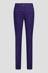 Productfoto 1 van Gekleurde stretchbroek - donkerblauw door Claude Arielle voor Dames