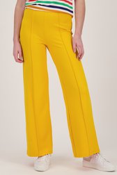 Gele broek met stretch  van Liberty Island voor Dames