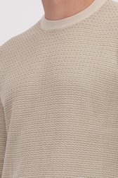Detail van Gemêleerd beige trui door Only & Sons voor Heren