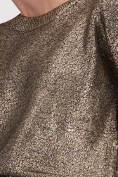 Detail van Gemêleerd bronzen truitje met 3/4 mouwen door D'Auvry voor Dames
