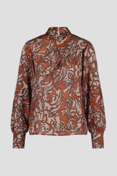 Geprinte blouse met satin look van D'Auvry voor Dames
