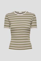 Productfoto 1 van Geribd t-shirt met kleurrijk gestreept motief door JDY voor Dames