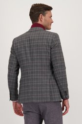 Geruite blazer in grijs en bordeaux - Slim fit van Upper East voor Heren