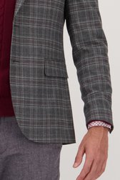 Geruite blazer in grijs en bordeaux - Slim fit van Upper East voor Heren