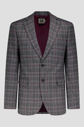 Geruite blazer in grijs en bordeaux - Slim fit van Upper East voor Heren