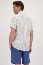 Achterkant van Gestreept hemd met korte mouwen - Regular fit door Dansaert Blue voor Heren