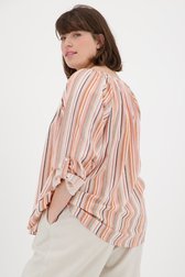 Gestreepte blouse in roze en oranje van Fransa voor Dames
