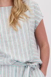 Detail van Gestreepte blouse met pastelkleuren  door Libelle voor Dames