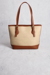 Gevlochten bruine handtas van Liberty Island voor Dames