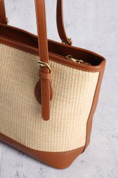 Gevlochten bruine handtas van Liberty Island voor Dames