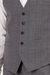 Détail de Gilet à carreaux gris - Roald de Dansaert Black pour Hommes