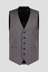 Photo produit 1 de Gilet à carreaux gris - Roald de Dansaert Black pour Hommes