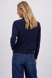 Le dos de Gilet bleu à col polo de Liberty Island pour Femmes