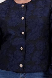 Détail de Gilet bleu marine à motif floral de Yest Curve pour Femmes