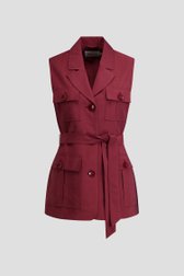 Photo produit 1 de Gilet bordeaux sans manches de D'Auvry pour Femmes