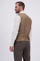 Le dos de Gilet marron - slim fit  de Dansaert Black pour Hommes
