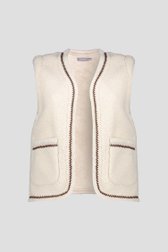 Photo produit 1 de Gilet réversible beige sans manches de Geisha pour Femmes