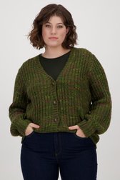 Gilet tricoté vert foncé de Fransa pour Femmes