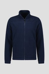 Gilet zippé en polaire bleu foncé de Ravøtt pour Hommes