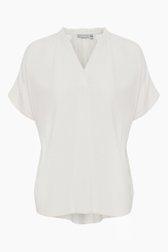 Glanzende blouse in ivoorkleur van Fransa voor Dames