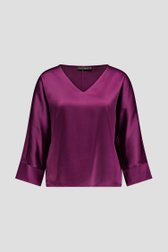 Productfoto 2 van Glanzende paarse blouse  door Claude Arielle voor Dames