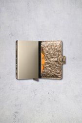 Detail van Gouden kaarthouder - Miniwallet crunch door Secri voor Dames