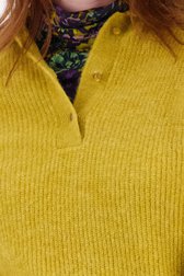 Goudkleurige gebreide trui met wol en alpaca van Libelle voor Dames
