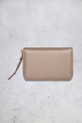 Achterkant van Goudkleurige portemonnee met leather look door Laurent David voor Dames