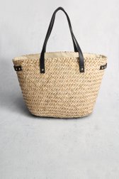 Grand sac tissé beige de Liberty Island pour Femmes