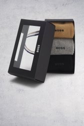 Productfoto 1 van Grijs, blauw en beige sokken - 3 paar door Hugo Boss voor Heren