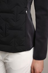 Detail van Grijs golfvestje met doorgestikt motief door Dansaert Golf Club voor Dames