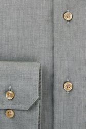 Grijs hemd met een groene schijn - Slim fit van Michaelis voor Heren