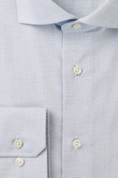 Grijs hemd met groene schijn - Slim fit van Michaelis voor Heren
