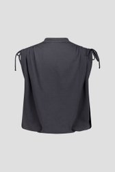 Productfoto 2 van Grijs mouwloos vestje met ballonzoom  door Louise voor Dames