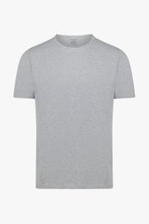 Grijs T-shirt met ronde hals van Ravøtt voor Heren