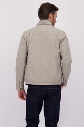 Achterkant van Grijsbeige jas door Gate One voor Heren